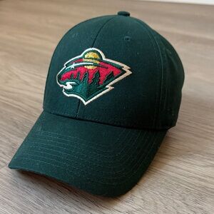 Minnesota Wild Adjustable Green Hat with Logo